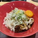 二代目 甚八 - 伊勢うどん 玉子のせ