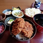 海山亭いっちょう - ミニソースヒレカツ丼と小うどんセット