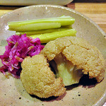 天ぷら処 こさか - セロリとカリフラワーさっぱり甘酢漬（２０１２年１０月）