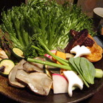 魚の家 - 野菜の数々