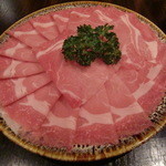 モンゴル薬膳しゃぶしゃぶ小尾羊 - 国産豚ロース