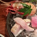 めしの助 - 造り盛合せ
      ぼたんえび、黒むつ