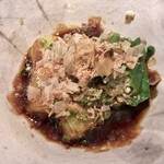 めしの助 - 冷し焼き茄子とオクラ