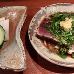 めしの助 - ぬかづけ
      カツオたたき