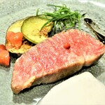 イタリアンレストラン Zucca - 尾崎牛ミスジの低温ロースト