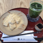 甘味処 鎌倉 - わらび餅抹茶セット　アイス