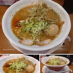 からみそラーメン ふくろう - 全部乗せ1150円+札幌麺50円,からみそラーメンふくろう刈谷店(愛知県刈谷市)食彩品館.jp撮影