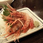 金町製麺 - '12/10/26 北海道産 ボタンエビの刺身（380円）