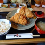 とんかつ とんQ - やまと豚ロース＆鰺フライ定食