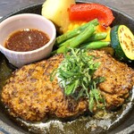 鉄板焼 まれ - 山形牛のハンバーグランチ