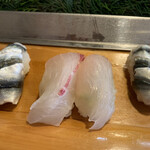 武寿司 - 釣りしま鯵・もちもち、沢山もぐもぐする