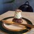 喫茶 半月 - 料理写真:季節のシュークリーム(ピスタチオとアメリカンチェリー)※7月