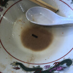 中洲屋台長浜ラーメン初代 健太 - 豚骨から十分に出した証拠