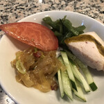 北京飯店 - ３種冷菜の盛り合わせ１人分