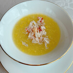 中国飯店 麗穂 - 蟹肉入りコーンスープ
