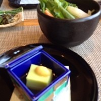 京都牛懐石 稲吉 - 稲吉ステーキランチ  銀杏豆腐