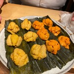 初音鮨 - 本日の雲丹2種