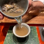 初音鮨 - 鮎の酒スープ