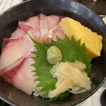 とっと めしや - 2021年7月。ぶりづくし定食のぶり刺し丼。