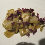 イル アオヤマ - クロアワビのパスタ　肝ソース