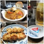 庚申酒場 - 作り立てカレー・とり(タレ）・チーズ＆ウーロン