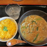 カレーうどん 富貴堂 - Aセット（富貴堂カレーうどん＋とろっと玉子丼）