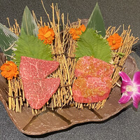 名古屋焼肉きらく - 左からヒレ肉、ネクタイ