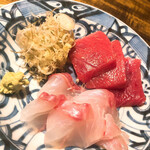 温石 - 本鮪の中トロとハタ