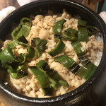 温石 - 鱧のソボロと甘長唐辛子の混ぜご飯