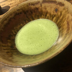 温石 - お抹茶を目の前でたてていただき、今宵も終幕