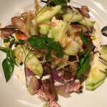 Bacco - 赤イサキと水茄子と茗荷…大人向きのサラダです。