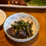 Shukuhakudokoro Matsubagawaya - 2021.7 茄子とインゲン豆の煮物