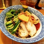 らーめん森や。 - 森やの冷やし中華・やまつ辻田さんの実主柚子の果汁をプラス‼️