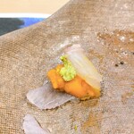 うを徳 - 星鰈＆蝦夷馬糞海胆