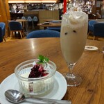 kawara CAFE＆DINING - レアチーズケーキ、アイスチャイ