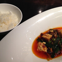 中国菜 老四川 飄香 銀座三越店 - 陳麻婆豆腐＋小白飯