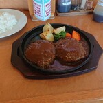 ハンバーグ＆カフェ ぐーちょきぱー - 満腹ハンバーグ