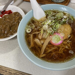 可楽 - ラーメン半カレー950円