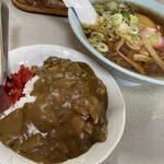 可楽 - ラーメン半カレー950円