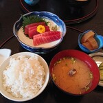 三幸 - まぐろ刺し定食