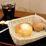 五穀七福 西宮北口店 - 20210724ほっこりクリームぱん＆もちもちきなこ＆アイスコーヒー