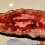 菅井 - 【ローストビーフ】葱、スプラウトを巻いて酢味噌で