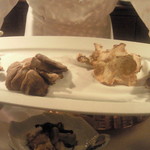 横浜うかい亭 - 鮑のソース作り　フランスきのこ　４種