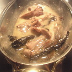 横浜うかい亭 - 鮑のソース　４種のきのこバターソース