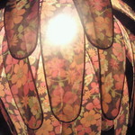 横浜うかい亭 - デザートを頂いたテーブルの照明