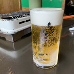 ドライブイン鳥 - 生ビール