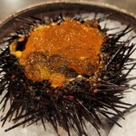 菅井 - 【雲丹】雲丹の中には湯葉、海苔、わさび、ジュレ掛け