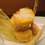和食処 大ばん - とうもろこしの天ぷら(芯の部分は海老しんじょう)
