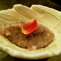 鉄板焼 石狩 - 前菜-マグロのなめろう