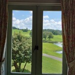 ロペ倶楽部 テラスレストラン - テラスレストランからコースを望む